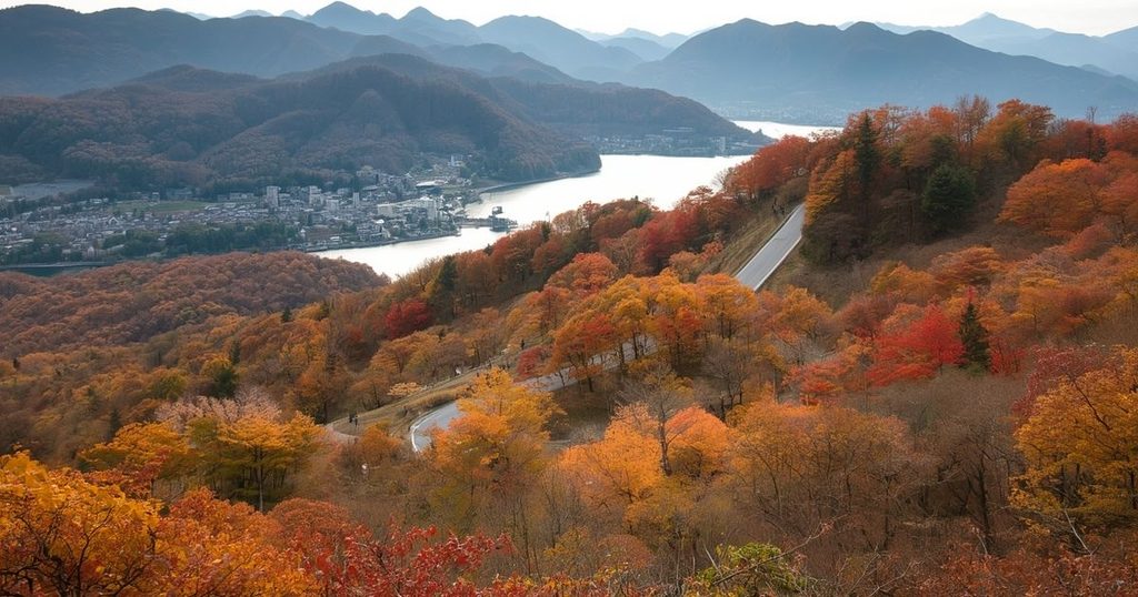 日光の紅葉といろは坂の秋の風景