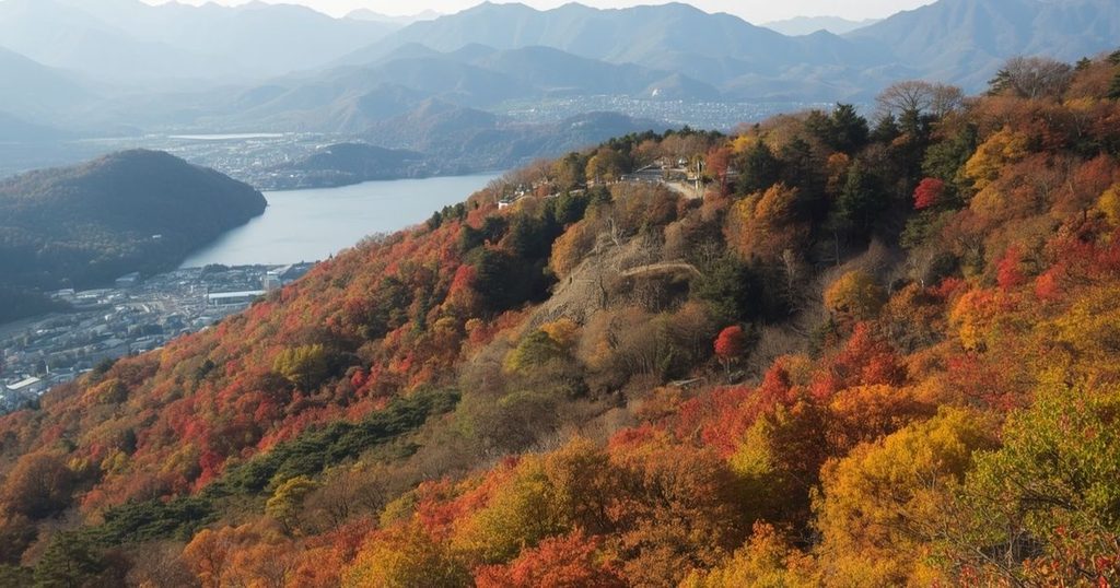 日光の紅葉といろは坂の秋の風景